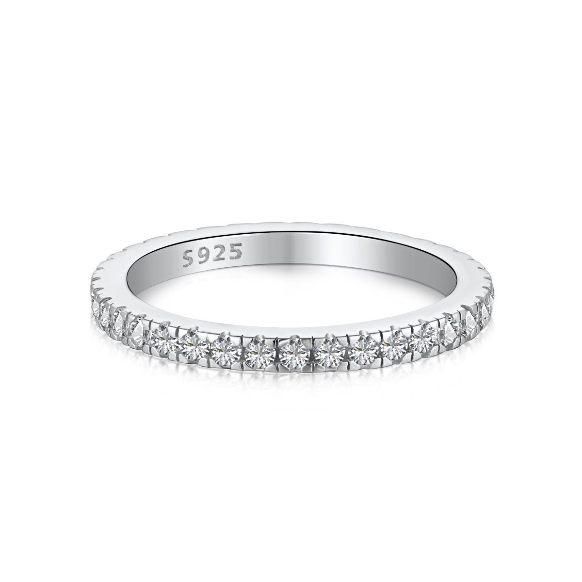 [ECHO ]Delicate Sparkling Round Cut Daily Ring