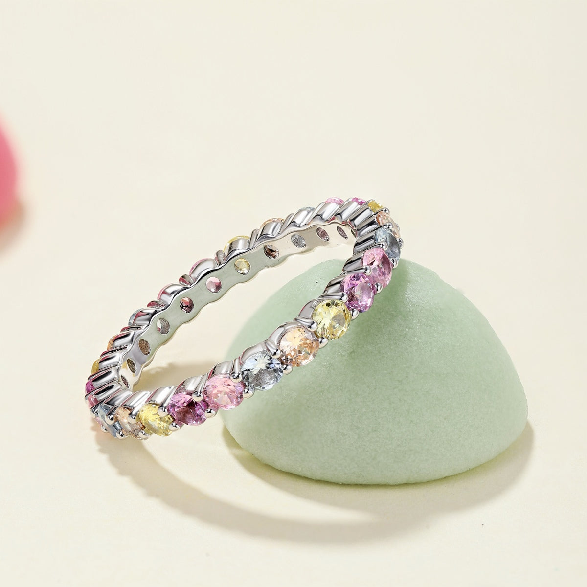 [ECHO ]Dazzling Resplendent Round Cut Party Ring
