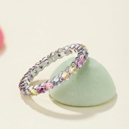 [ECHO ]Dazzling Resplendent Round Cut Party Ring