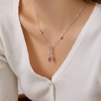 [ECHO ]Dazzling Pear Cut Necklace