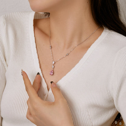 [ECHO ]Dazzling Pear Cut Necklace
