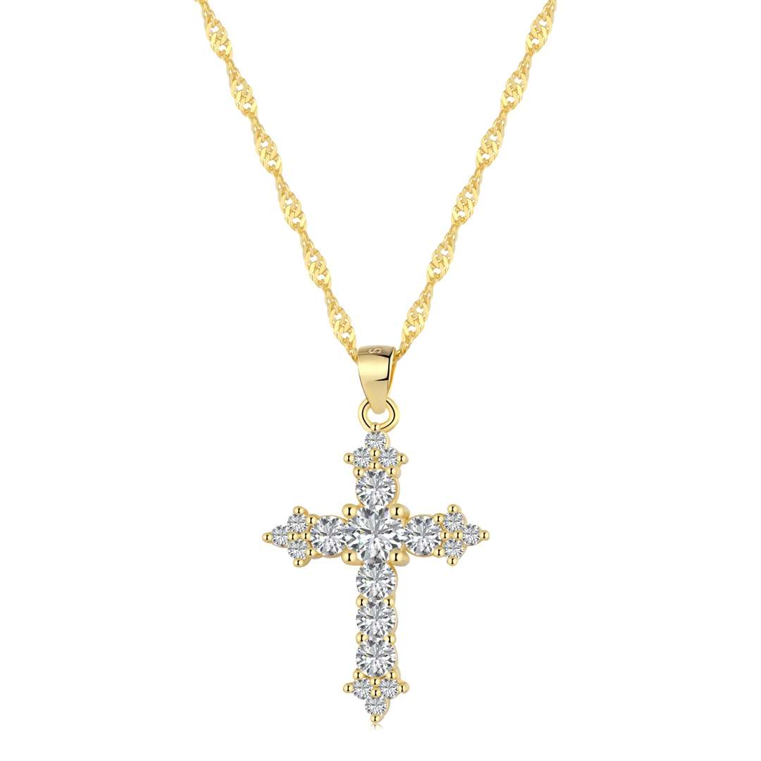 [ECHO ]Delicate Cross Shape Necklace