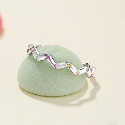 [ECHO ]Ornate Vibrant Round Cut Daily Ring