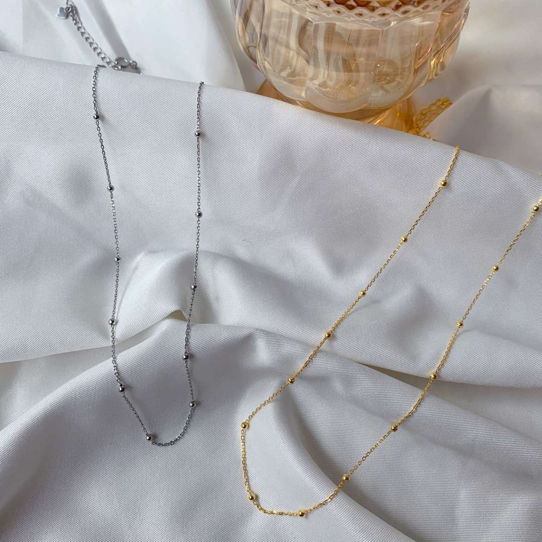 [ECHO ]Small Bead Clavicle Chain Simple Necklace