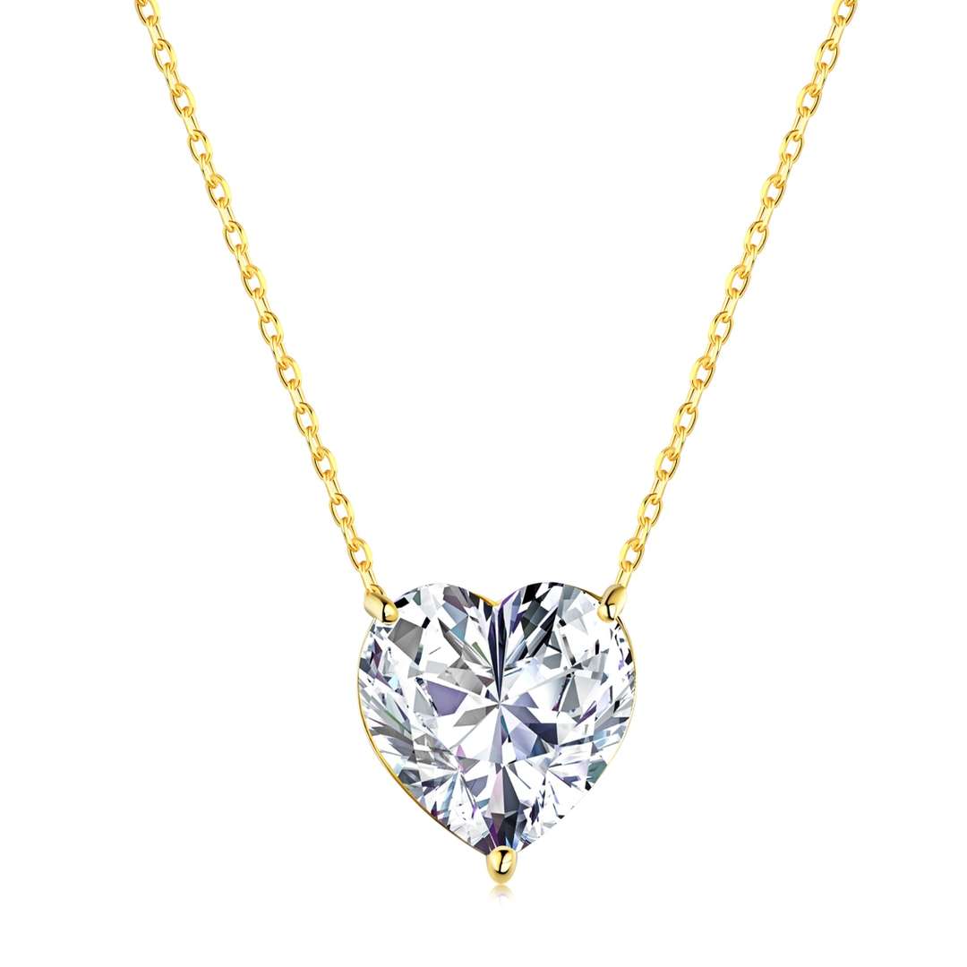 [ECHO ]6.0 carat Radiant Heart Shape Necklace