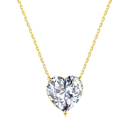 [ECHO ]6.0 carat Radiant Heart Shape Necklace