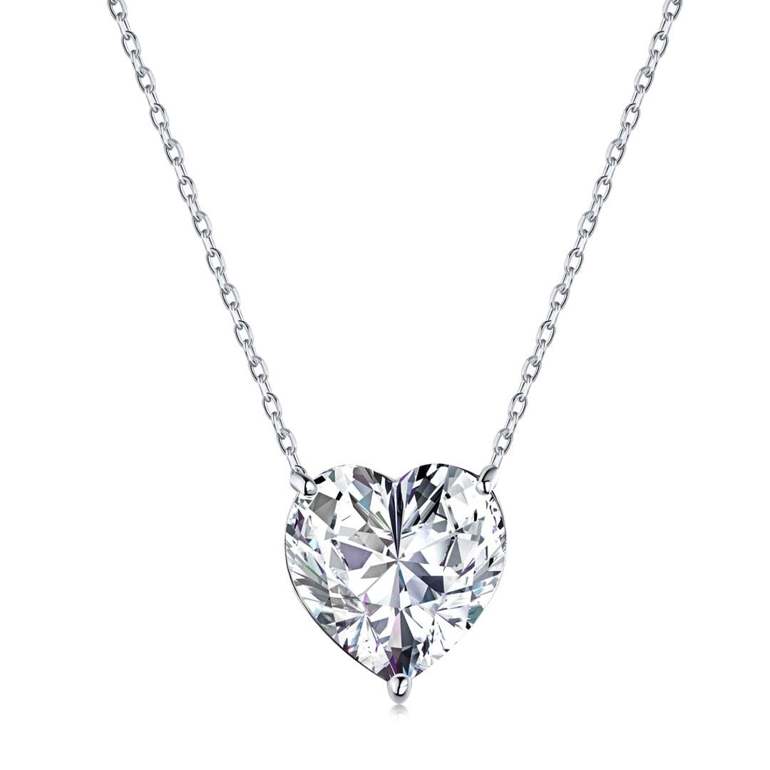 [ECHO ]6.0 carat Radiant Heart Shape Necklace