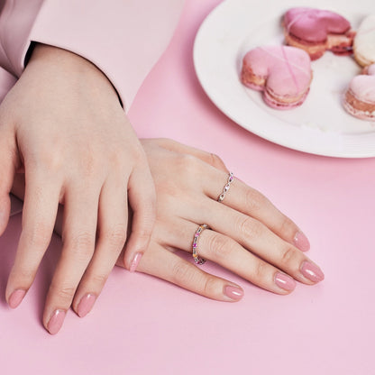 [ECHO ]Elegant Energetic Round Cut Daily Ring