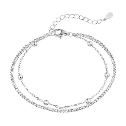 [ECHO ]Delicate Bead Double Layer Bracelet