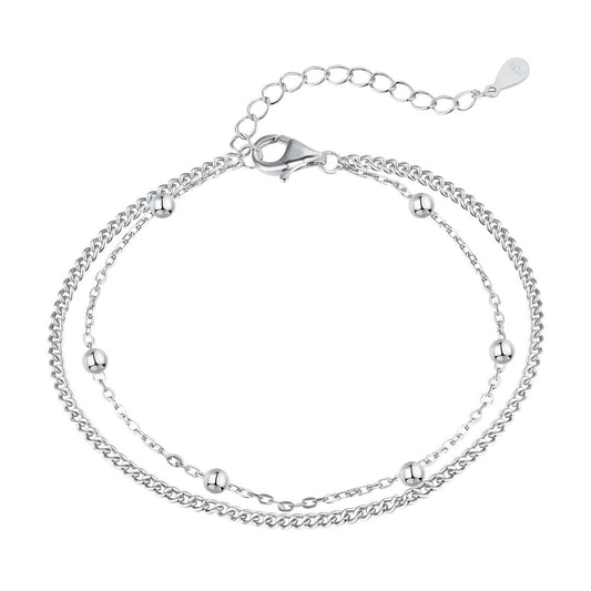 [ECHO ]Delicate Bead Double Layer Bracelet