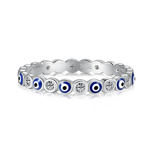 [ECHO ]Sparkling Vibrant Round Shape Daily Ring