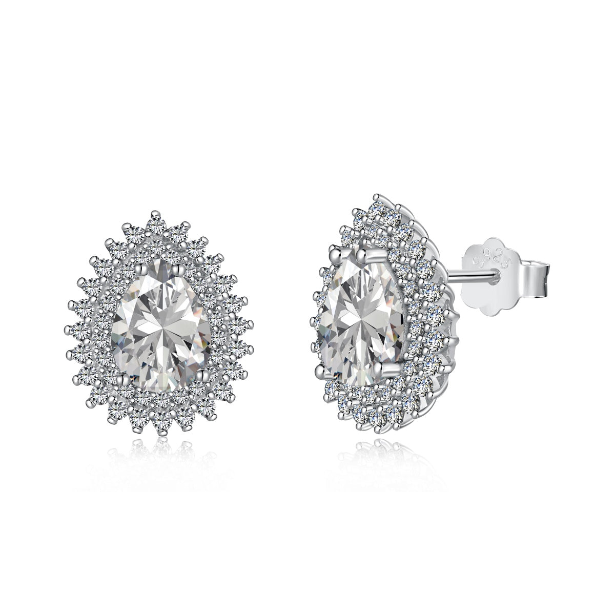[ECHO ]Delicate Gorgeous Pear Cut Daily Earrings