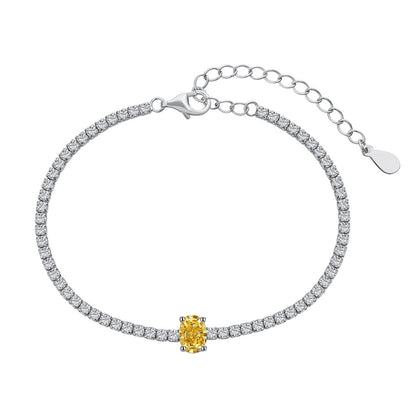 [ECHO ]0.75 Carat Exquisite Oval Cut Daily Bracelet