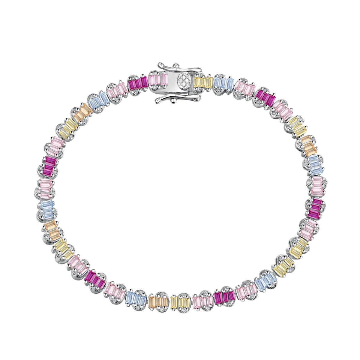 [ECHO ]Delicate Colorful Emerald Cut Party Bracelet