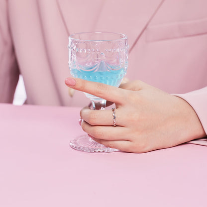 [ECHO ]Ornate Vibrant Round Cut Daily Ring