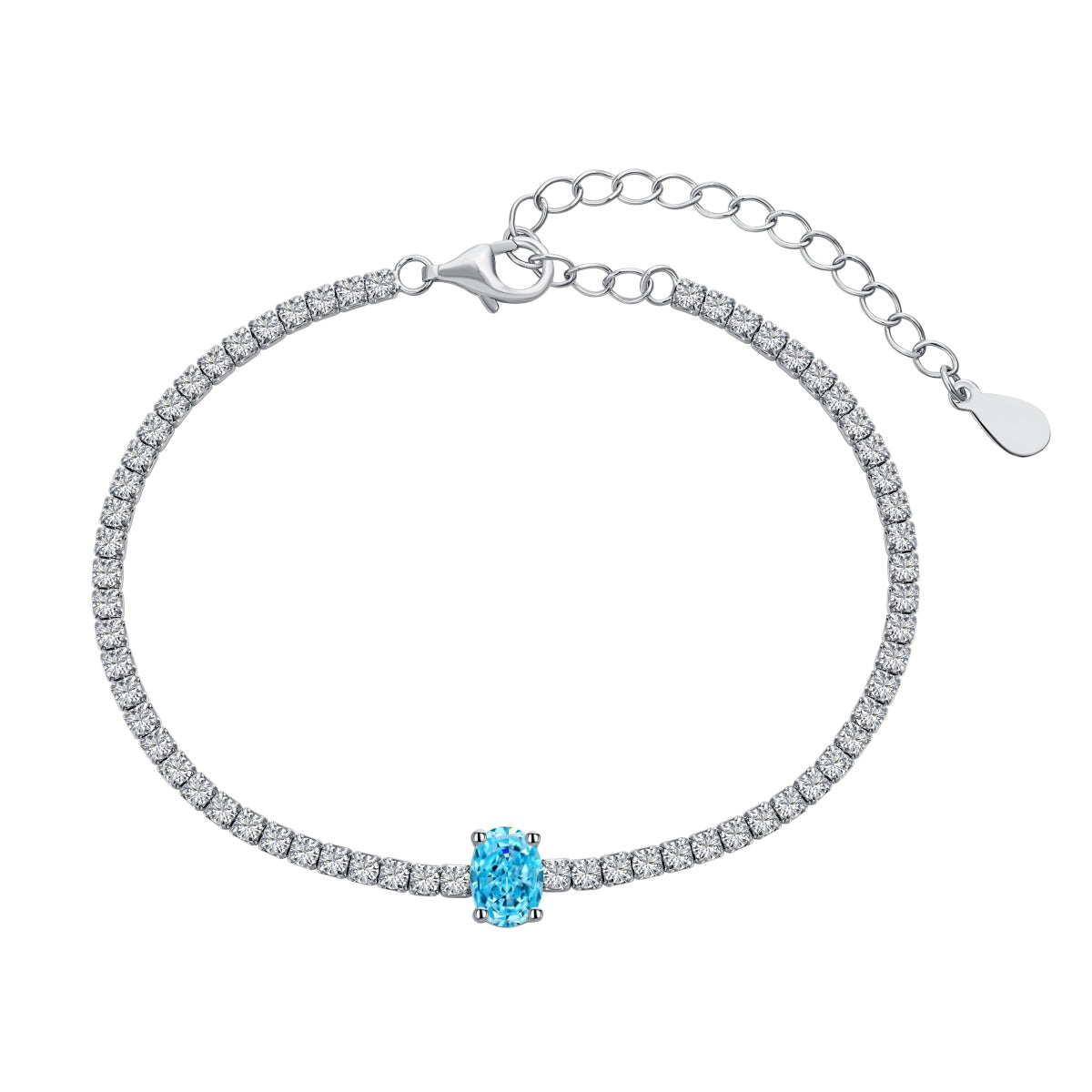 [ECHO ]0.75 Carat Exquisite Oval Cut Daily Bracelet