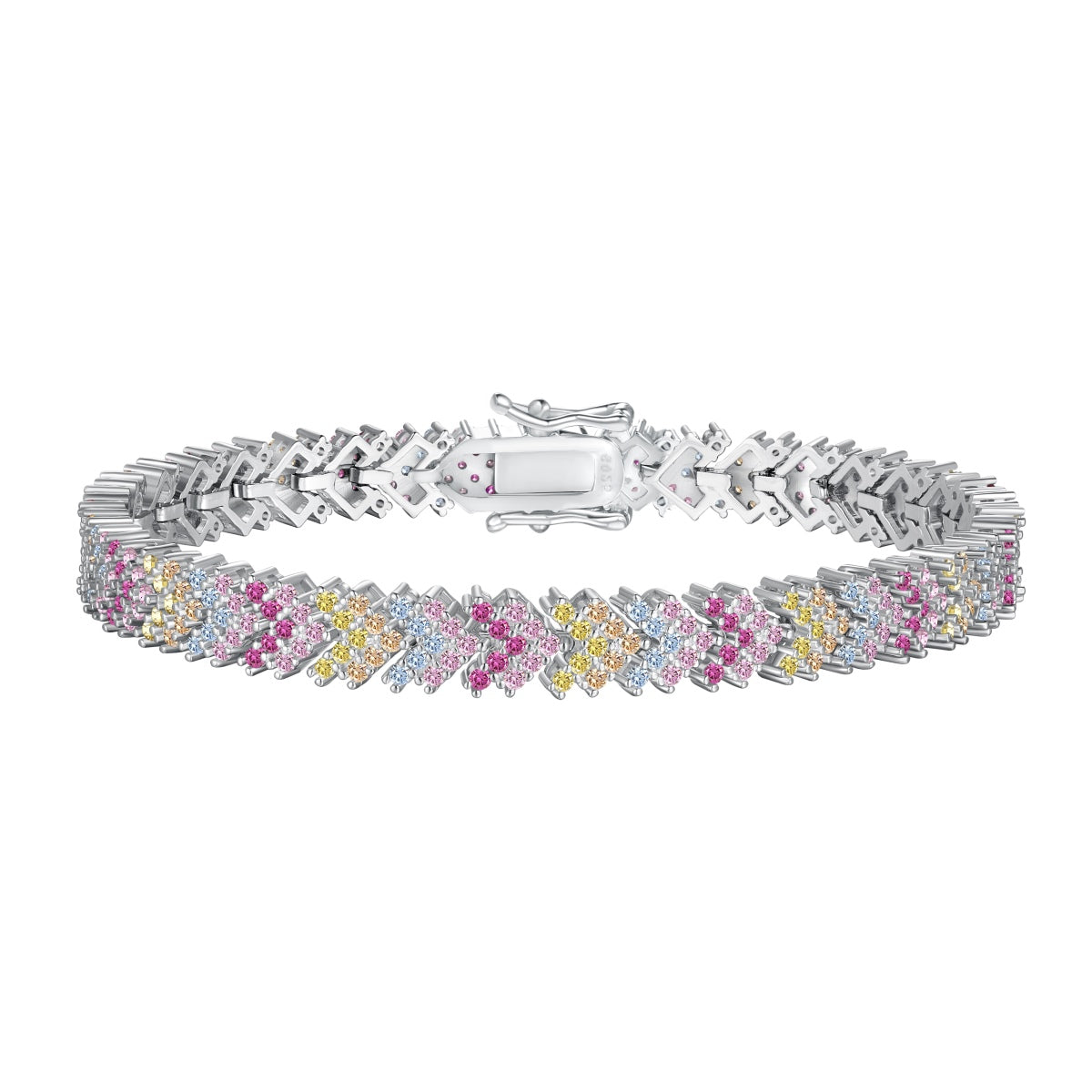 [ECHO ]Ornate Sparkling Round Cut Party Bracelet