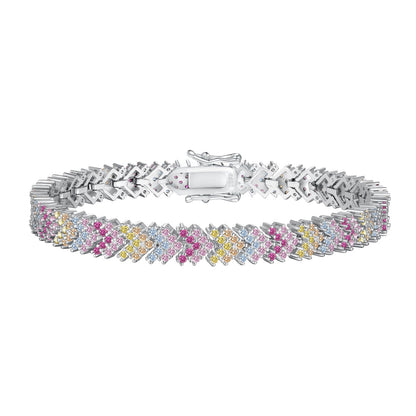 [ECHO ]Ornate Sparkling Round Cut Party Bracelet