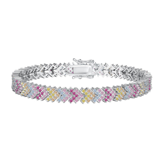 [ECHO ]Ornate Sparkling Round Cut Party Bracelet