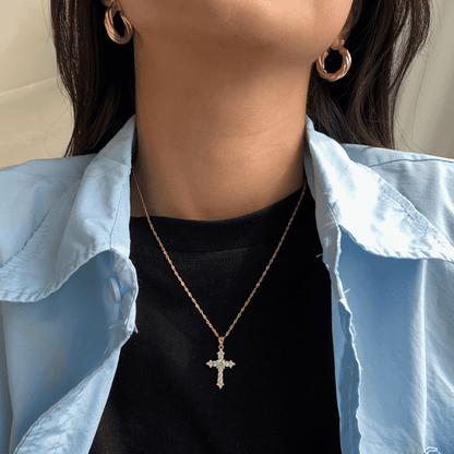 [ECHO ]Delicate Cross Shape Necklace