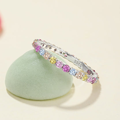 [ECHO ]Elegant Vivid Round Cut Daily Ring