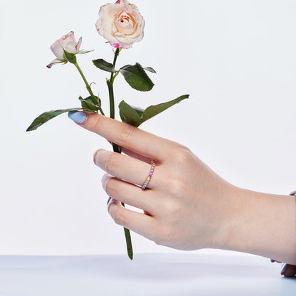 [ECHO ]Dazzling Resplendent Round Cut Party Ring