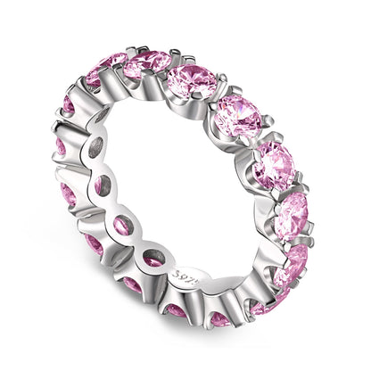 [ECHO ]Eternity Round Cut Tennis Ring