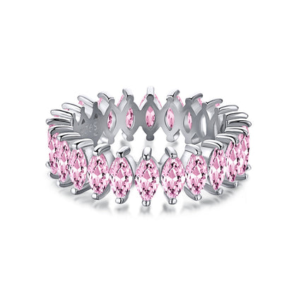 [ECHO ]Gorgeous Marquise Cut Tennis Ring