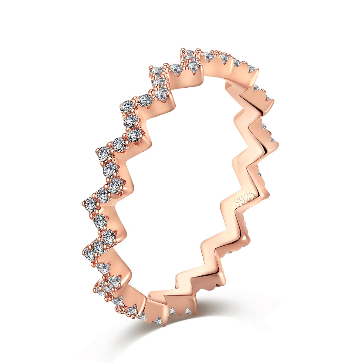 [ECHO ]Delicate Enchanting Wave Shape Daily Ring