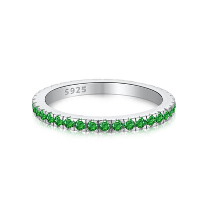 [ECHO ]Delicate Sparkling Round Cut Daily Ring