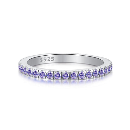 [ECHO ]Delicate Sparkling Round Cut Daily Ring