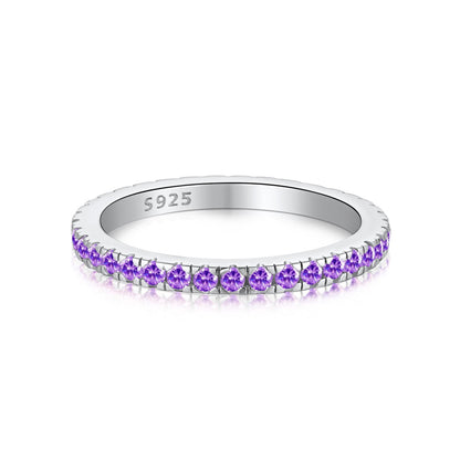 [ECHO ]Delicate Sparkling Round Cut Daily Ring