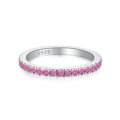 [ECHO ]Delicate Sparkling Round Cut Daily Ring
