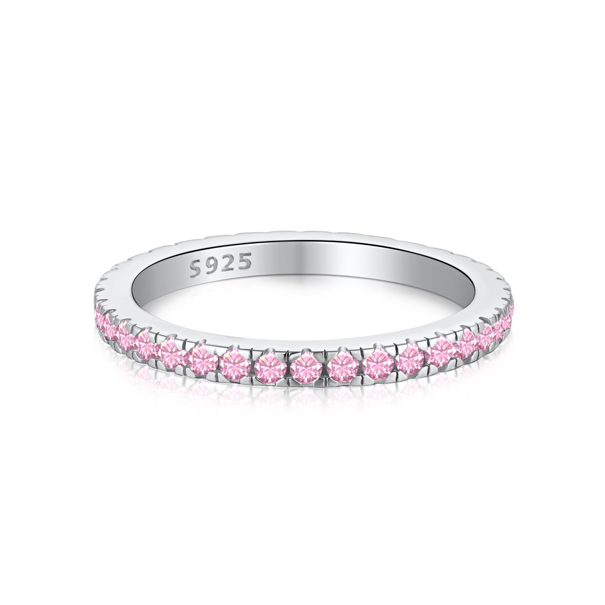 [ECHO ]Delicate Sparkling Round Cut Daily Ring
