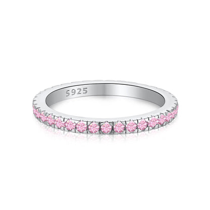[ECHO ]Delicate Sparkling Round Cut Daily Ring