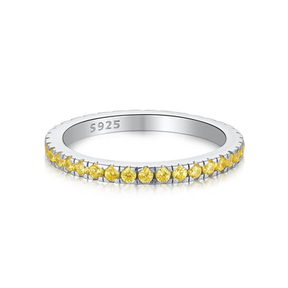 [ECHO ]Delicate Sparkling Round Cut Daily Ring