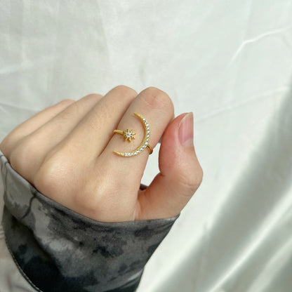[ECHO ]Eternity Moon & Star Ring