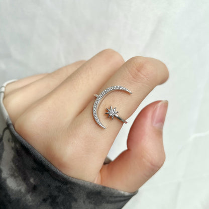 [ECHO ]Eternity Moon & Star Ring