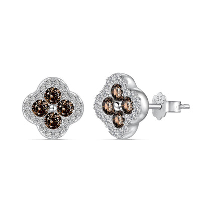 [ECHO ]Four-Leaf Clover Flower Shaped Earrings