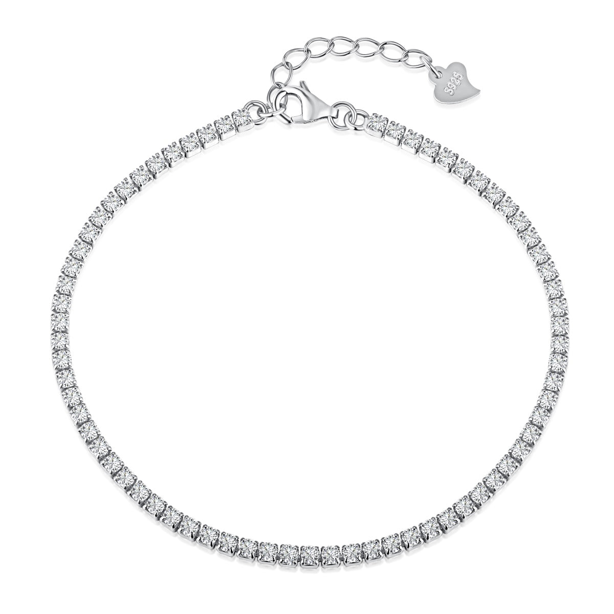 [ECHO ]Radiant Shinning Princess Cut Tennis Bracelet