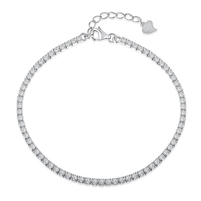 [ECHO ]Radiant Shinning Princess Cut Tennis Bracelet