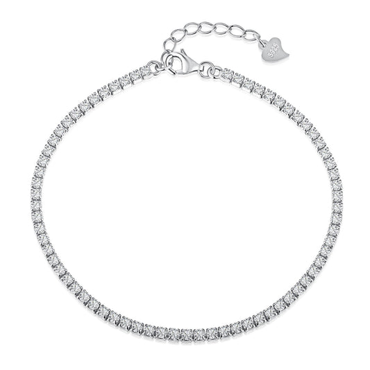 [ECHO ]Radiant Shinning Princess Cut Tennis Bracelet