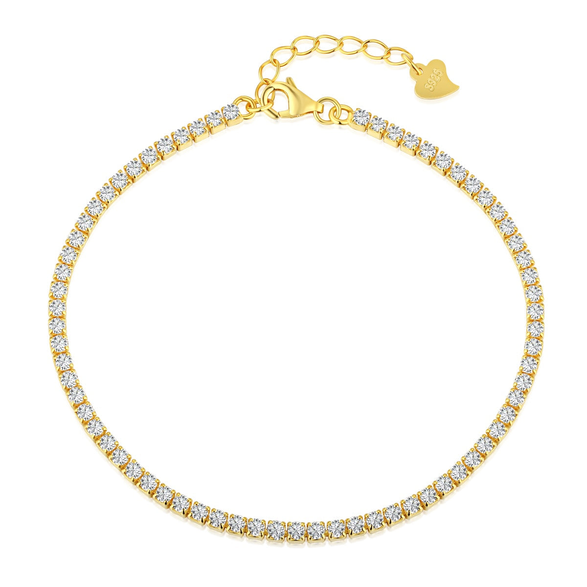 [ECHO ]Radiant Shinning Princess Cut Tennis Bracelet