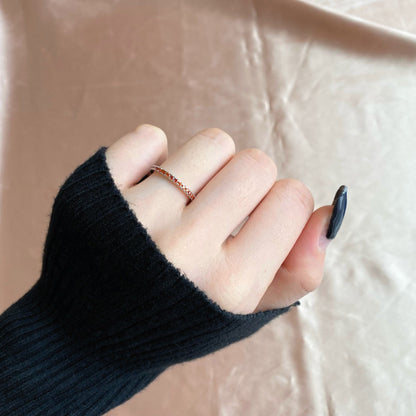[ECHO ]Delicate Sparkling Round Cut Daily Ring