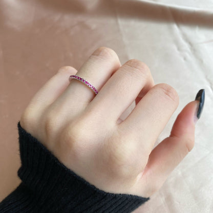 [ECHO ]Delicate Sparkling Round Cut Daily Ring