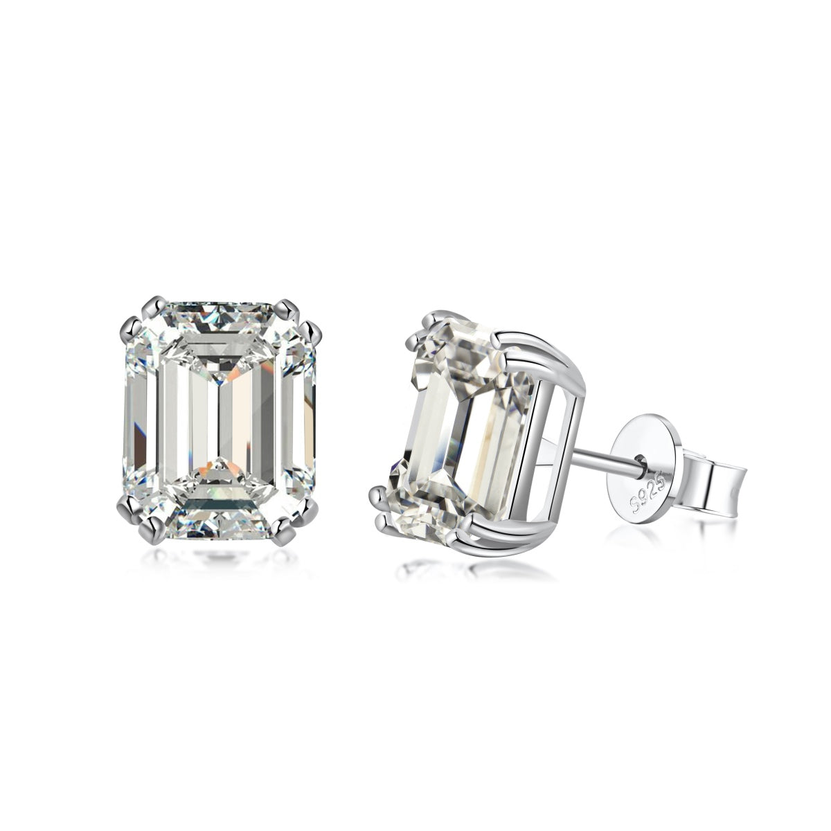 [ECHO ]Dazzling Square Shape Earrings