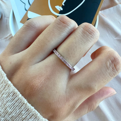 [ECHO ]Delicate Sparkling Round Cut Daily Ring