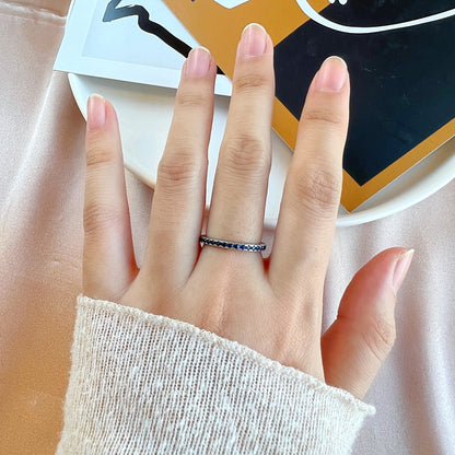 [ECHO ]Delicate Sparkling Round Cut Daily Ring