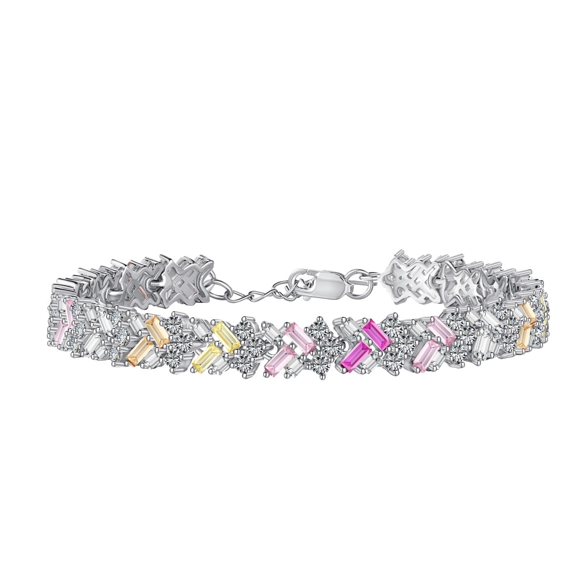 [ECHO ]Dazzling Unique Multi Shape Daily Bracelet