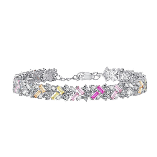 [ECHO ]Dazzling Unique Multi Shape Daily Bracelet